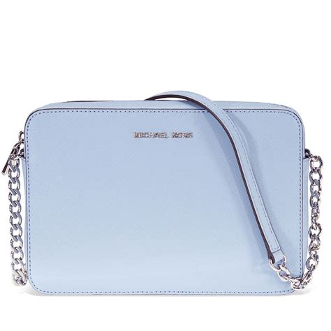 Michael Kors Womens Jet Set Large Crossbody Bag (Pacific Blue 